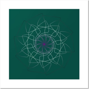 Asexual Pride Spirograph Posters and Art